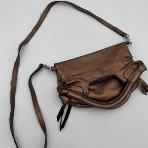 Elegant Brown Leather Shoulder Bag